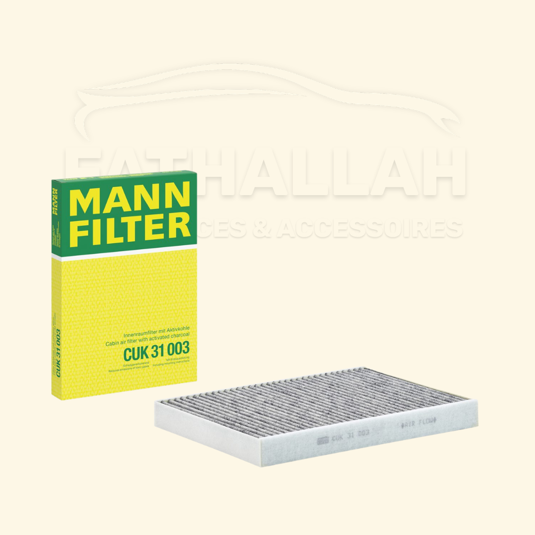Filtre d'habitacle au charbon actif MANN-FILTER CUK 31 003