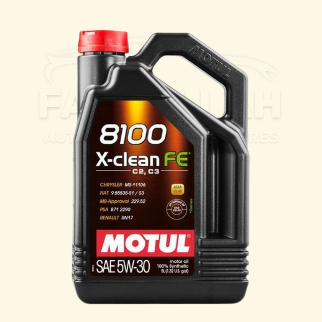 Huile moteur Motul 8100 X-clean FE 5W-30 C2 C3 5L