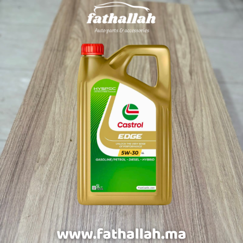 Bidon 5L huile moteur Castrol EDGE 5W-30 LL synthétique normes VW Audi Mercedes Maroc