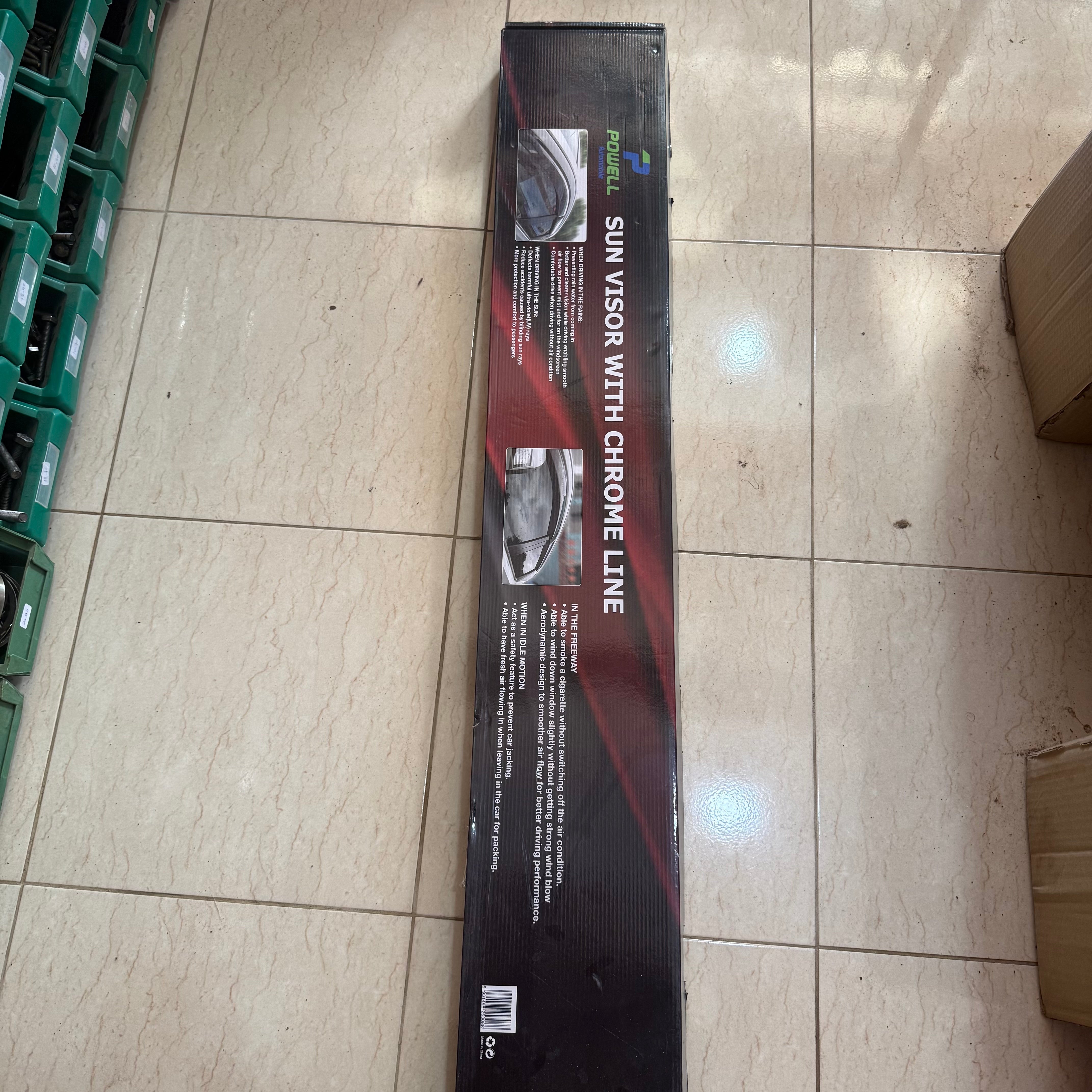 Dacia Dokker (2015+) Visière de soleil et déflecteurs de vent avec ligne chromée - Ensemble de 2 pièces