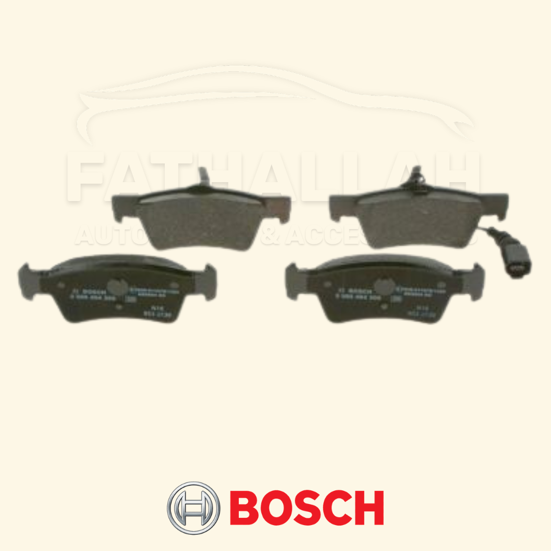 Jeu de plaquettes de frein arrière BOSCH 0 986 494 309 avec témoin pour Volkswagen Touareg I et Transporter T5