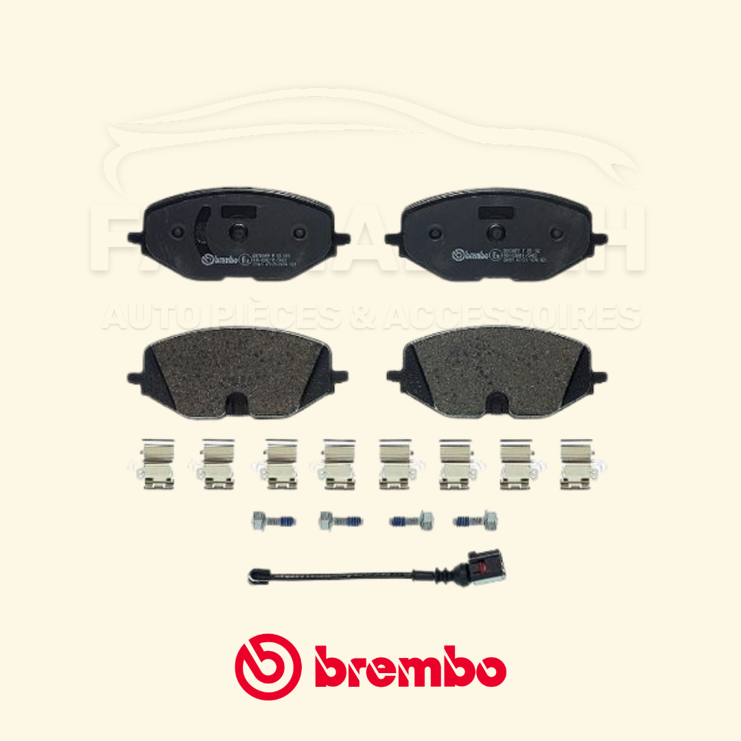 Jeu de Plaquettes de Frein Avant BREMBO P 85 182- A3 IV, Leon IV, Fabia IV, Caddy V, Golf VIII