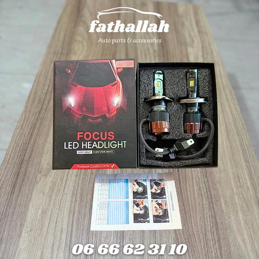 FOCUS LED Headlight – H4 / إضاءة أمامية قوية للسيارة