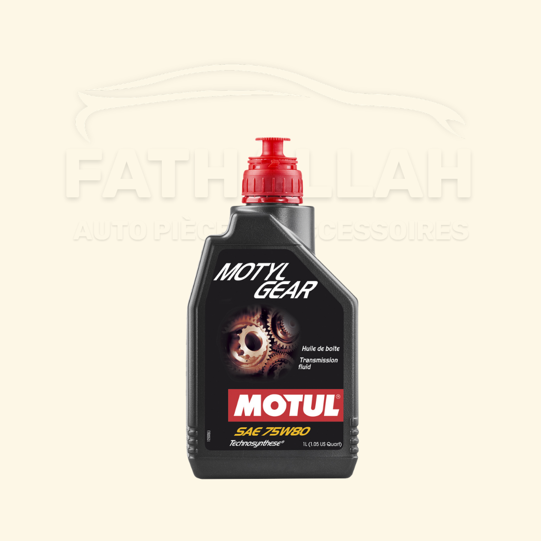 Bidon d'huile de boîte manuelle MOTUL MOTYLGEAR 75W80 1 Litre pour véhicules VAG