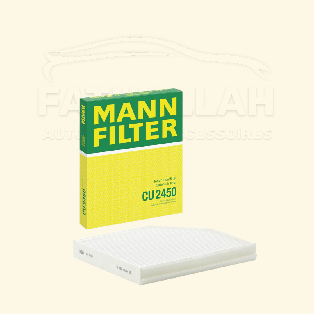 Filtre d'habitacle MANN-FILTER CU 2450 pour Audi A4 B8 A5 I et Q5 I