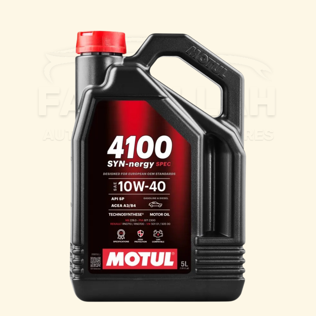 Huile moteur Motul 4100 SYN-nergy SPEC 10W-40 A3 B4 5L