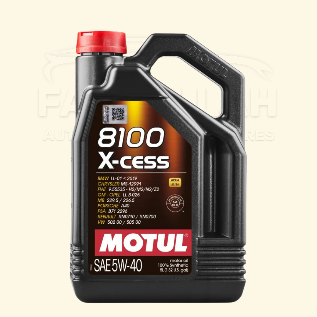 Huile moteur Motul 8100 X-cess 5W-40 A3 B4 5L