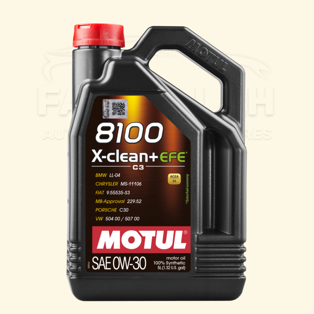 Huile moteur Motul 8100 X-clean+ EFE 0W-30 C3 5L