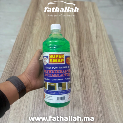 Bidon 1L liquide de refroidissement Super Smap antigel anticorrosion radiateur voiture Maroc