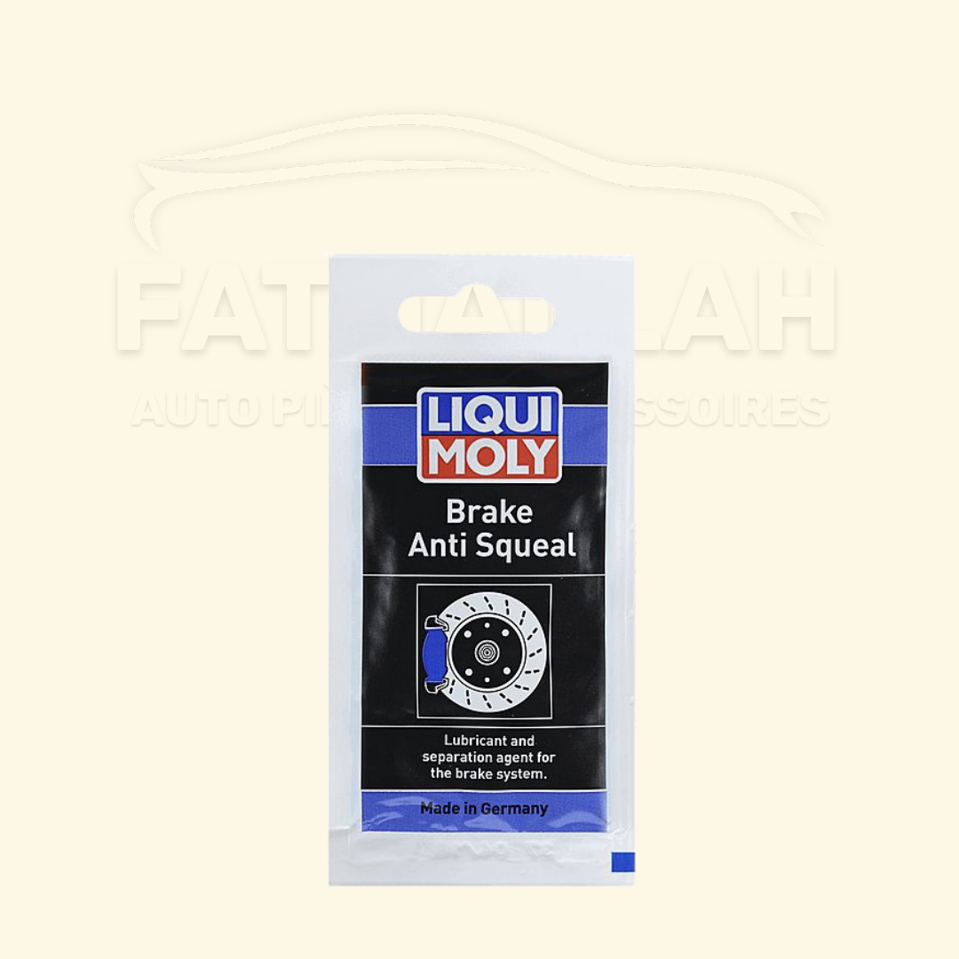 Sachet de pâte anti-bruit pour freins LIQUI MOLY 10g pour supprimer les sifflements de plaquettes