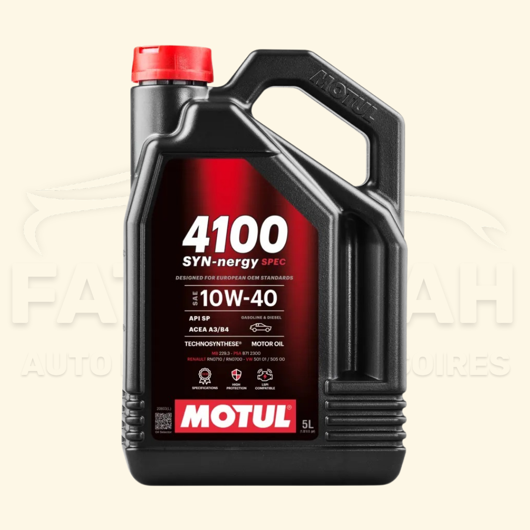 Huile Moteur Motul 4100 SYN-nergy SPEC 10W-40 - Technosynthese (5 Litres)
